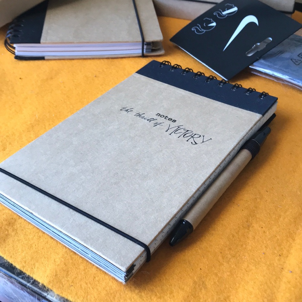 Personalized Engraved Pen Recycled Paper Notebook